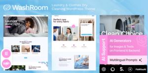 Washroom - Laundry & Clothes Dry Cleaning WordPress Theme